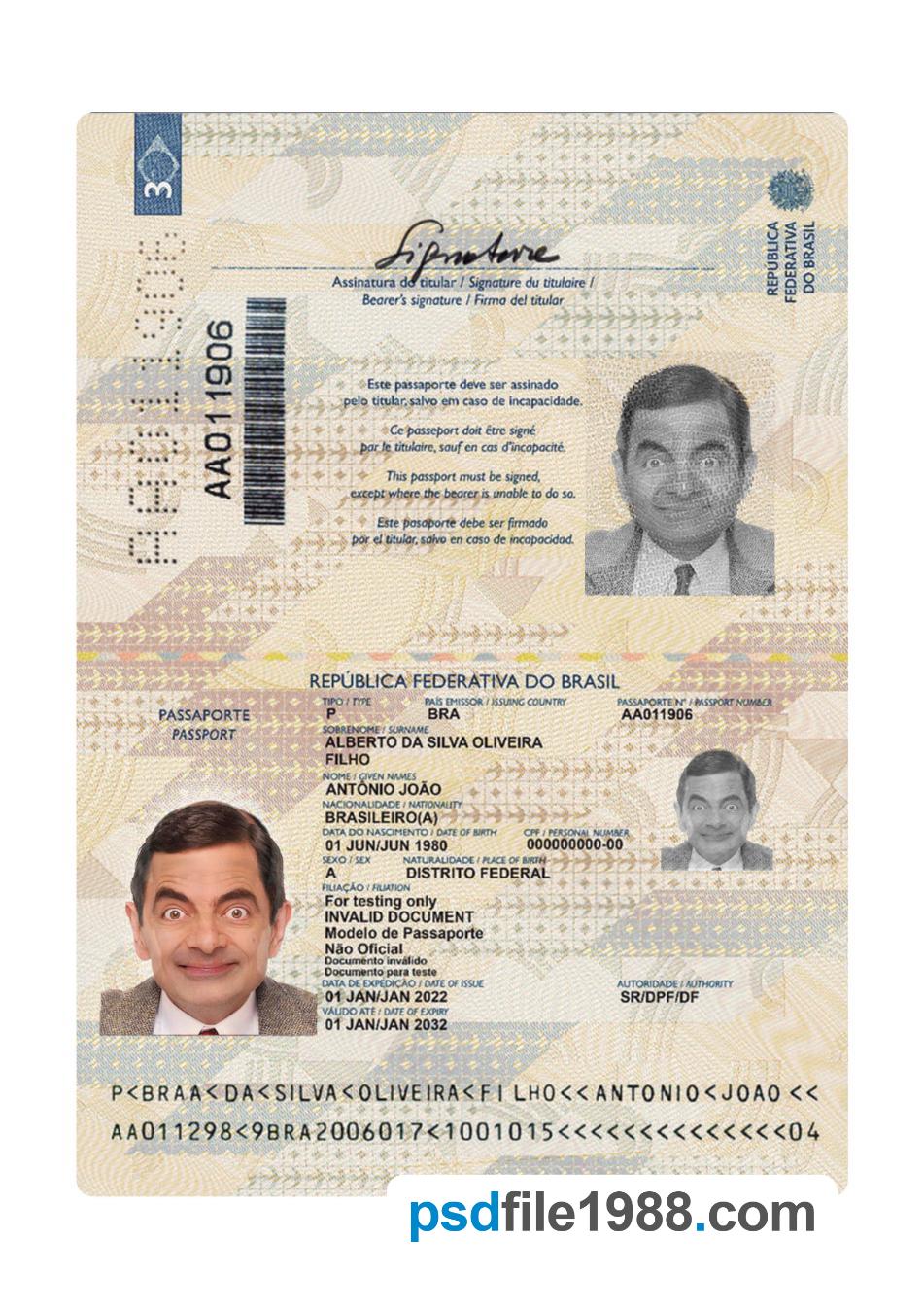 Brazil Passport 2022-Present